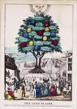 The tree of life religious print ca. 1845-1846