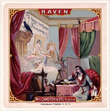 Raven print - tobacco advertisement ca. 1870