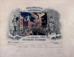 Philadelphia Association for the Relief of Disabled Firemen ca. 1830-1840