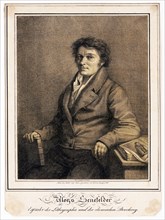 Aloys Senefelder--Enfinder der Lithographic und der chemischen Druckerey / Inventor of Lithographic and Chemical Printing ca. 1818
