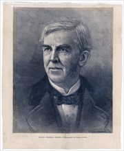 Print shows Oliver Wendell Holmes, head-and-shoulders portrait, facing slightly left ca. 1886