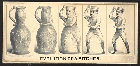 Evolution of a pitcher ca. 1889