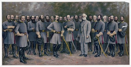 Lee and his generals ca. 1907