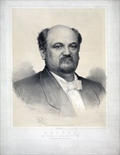 Claudius Berger, the champion billiard-player ca. 1860