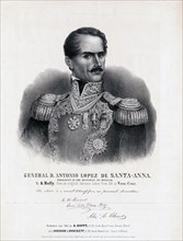General D. Antonio Lopez De Santa-Anna, president of the Republic of Mexico ca. 1847