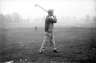 Jerome D. Travers, playing golf, Baltusrol
