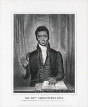 The Reverend Christopher Rush, 2nd. superintendant of the Wesleyan Zion Connection in America ca. 1840