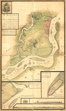 Vintage Maps / Antique Maps - A survey of the city of Philadelphia and its environs shewing the several works constructed by His Majesty's troops, under the command of Sir William Howe