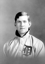 Ralph Works, Detroit Baseball Club player, head-and-shoulders portrait, in uniform, facing front 8 23 1909