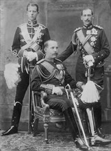 Prince Andreas, Nicholas, and King Constantinos of Greece 3 18 1913