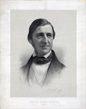 Ralph Waldo Emerson print ca. 1859