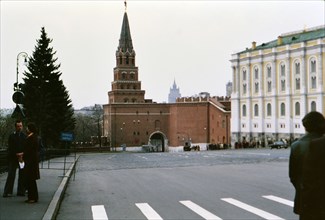 Buildings and architecture in Moscow Russia ca. 1978