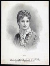 Mrs. Ann Eliza Young portrait, 19th wife of Brigham Young (created ca. 1869-1875)