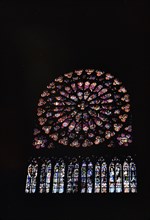 1974 Stained Glass window at Notre Dame Cathederal