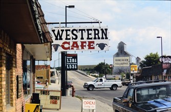 Western Cafe in downtown Lusk Wyoming in 2001 (out of business as of 2018)
