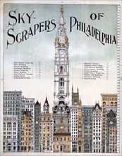 Sky-scrapers of Philadelphia Print ca. 1898