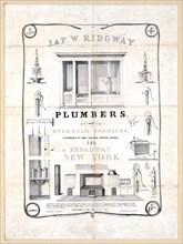 J. & F.W. Ridgway, plumbers and hydraulic engineers, plumbers to the Croton Water Works ca. 1844