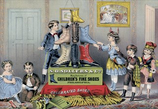 S.D. Sollers & Co. manufacturers of children's fine shoes, Philadelphia ca. 1874