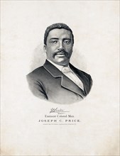 African American orator and educator Joseph C. Price ca. 1894