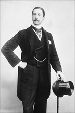 Count Jametel, standing, three-quarters
