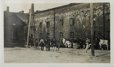 Red Guard prisoners in Susisaari, prison camp No 10