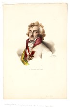 portrait of Prince de Ligne, who was on board the balloon La Fresselle, Jan. 19, 1784, with Joseph Montgolfier and Pilâtre de Rozier