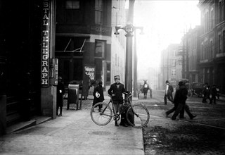 George Christopher, Postal Telegraph Bicycle messenger. 14 years old. Been at it over 3 years. Does not work nights. Nashville, Tenn, November 1910