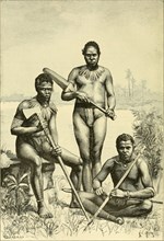 Geoup of New Hebrides Natives - ca. 1890