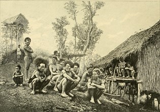 Group of Koyari Chiefs, Southeast New Guinea ca. 1890