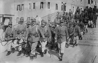 Italian soldiers in Venice during World War I ca. 1914-1915