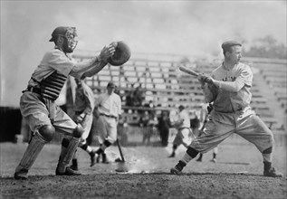 Pi Schwert, catcher and Fritz Maisel, hitter, New York AL ca. 1915