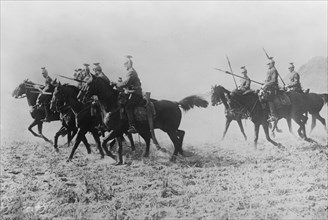 Uhlans (Polish light cavalry soldiers) during World War I ca. 1914-1915