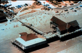 Atlantic House Restaurant at Folly Beach before Hurricane Hugo ca. 1989