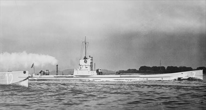 German U-7 submarine which served in World War I ca. 1914-1915