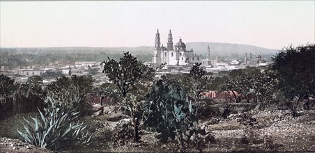 Mexico, view showing Cathedral Lagos ca. 1884 - 1900