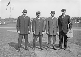 Bill Byron, George Hildebrand, Bill Klem, Bill Dinneen (umpires) ca. 1915