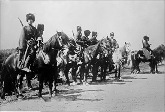 Russian cossacks during World War I ca. 1914-1915