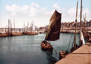 The harbor, Calais, France ca. 1890-1900