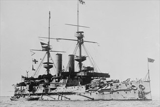British Battleship HMS Empress of India ca. 1910-1915