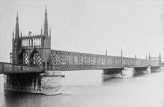 Rhine Bridge between Strasbourg, France and Kehl, Germany ca. 1910-1915