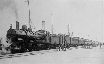 French railroad train - Cherbourg ca. 1910-1915
