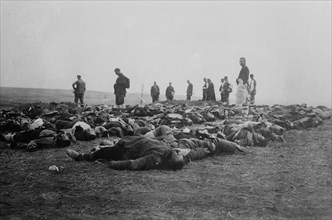 Dead Bulgarian soldiers during the Balkan Wars ca. 1912-1913