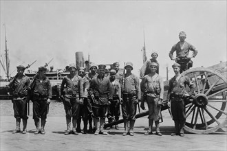 Sanitary squad from the U.S.S. MICHIGAN at Vera Cruz ca. 1914