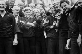 Sailors eating pie ca. 1910-1915