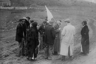 Colorado Coalfield Miners Strike of 1913-1914 - Forbes, Colo. -- Correspondents under flag of truce