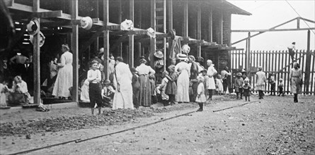 Mormons living in lumber yard - El Paso ca. 1912