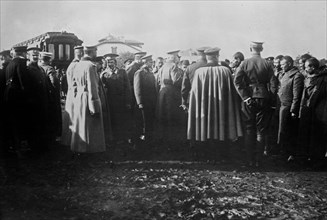 King Ferdinand of Bulgaria visits Turkish prisoners ca. 1912 or 1913