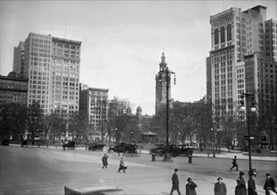 Street scene in New York City (Madison Square) ca. 1910-1915
