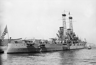 USS Delaware (BB-28) Battleship ca. 1910-1915