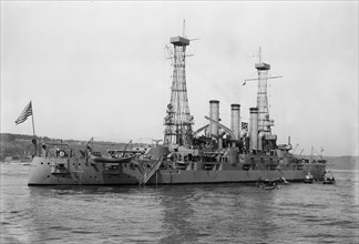 Connecticut-class battleship U.S.S. Kansas (BB-21) ca. 1910-1915